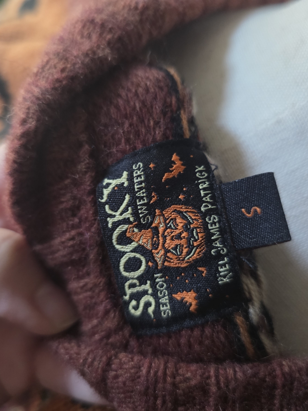 Kiel James Patrick Women's Size S Halloween Fair Isle Sweater with Bat Motif - Picture 3 of 4